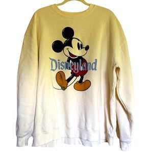 Disneyland Original Mickey Mouse Pullover Sweatshirt Cream Size XXL